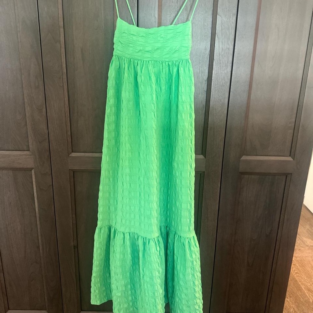 Zara Strapless Green Dress